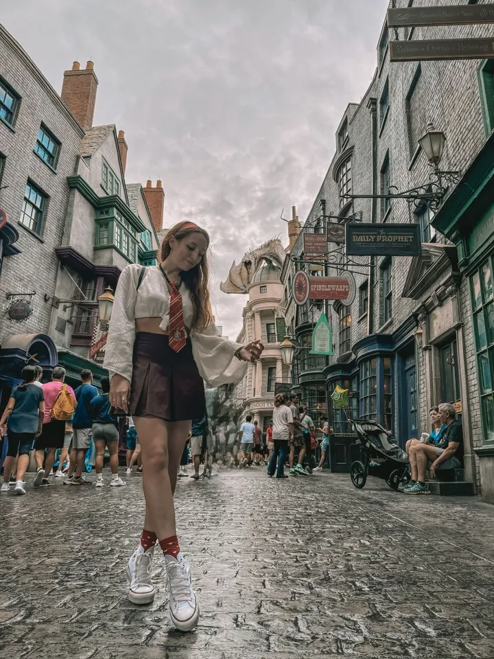 Sofi en el Callejón Diagon de Universal Studios Florida