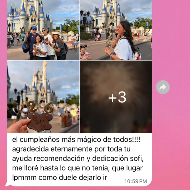 Mensaje de una viajera: el cumpleaños más mágico de todos, agradecida eternamente por toda tu ayuda